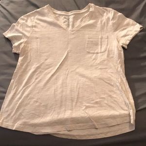 Off white shirt with pocket